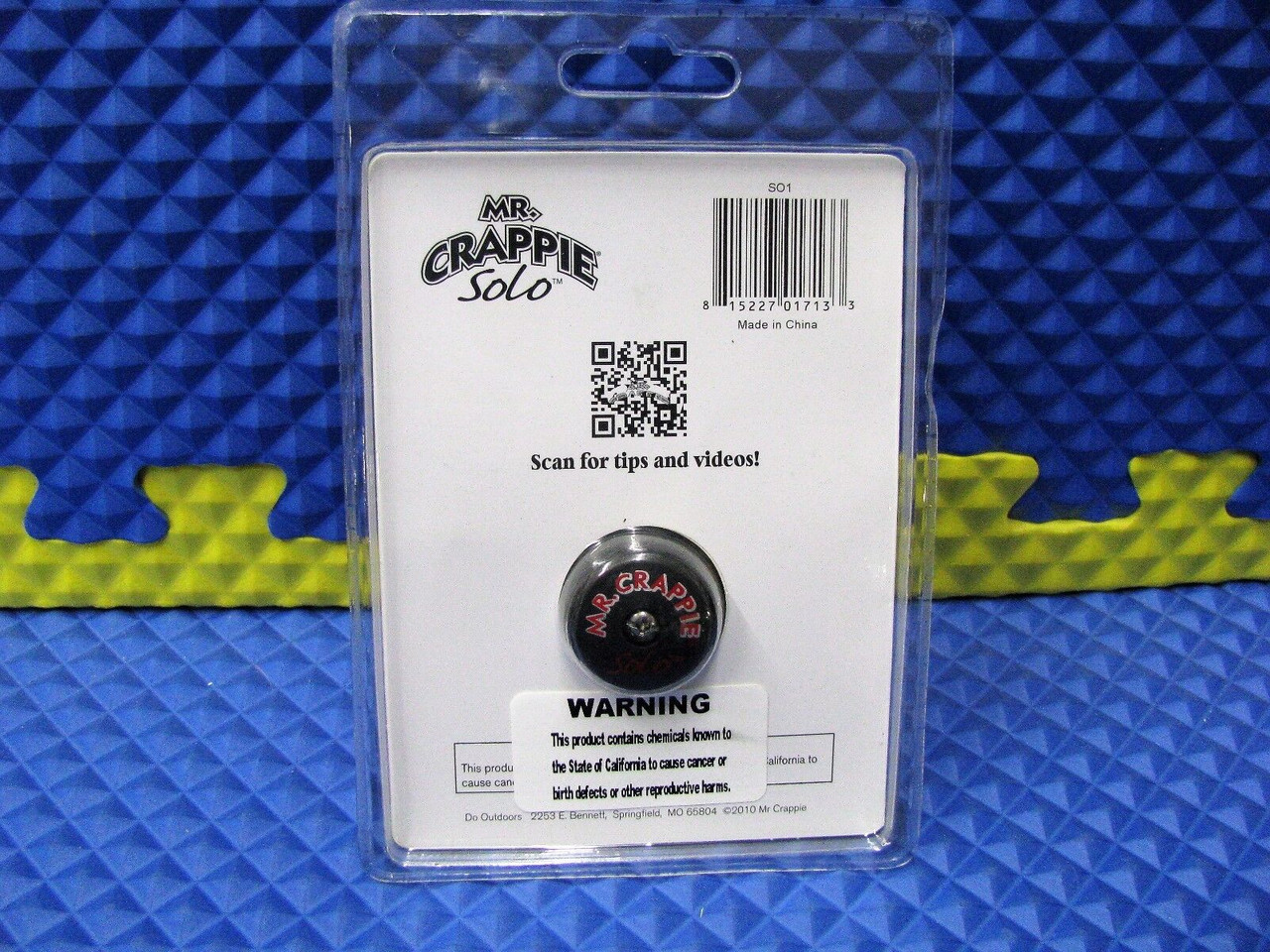 Mr. Crappie Solo Jiggin' Reel Pre-spooled With Premium Hi-Vis