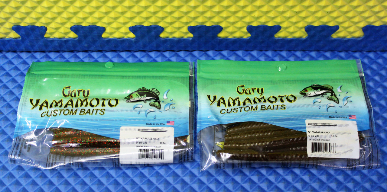 Gary Yamamoto 5" Yamasenko Custom Baits 9-10 Series 10 Pack CHOOSE YOUR COLOR!