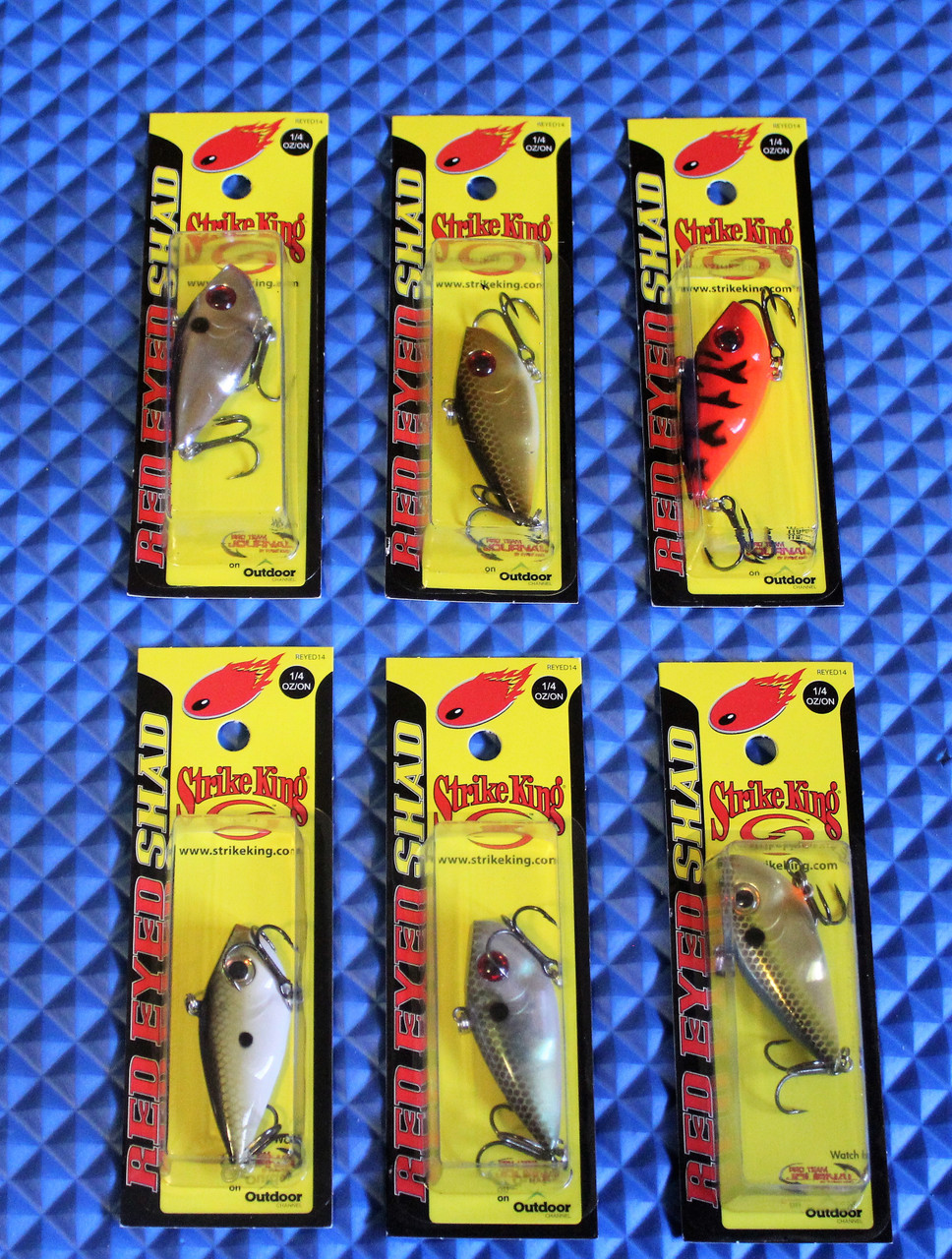 Strike King Red Eyed Shad Lipless Crankbait Gizzard Shad 2in 1/4oz 