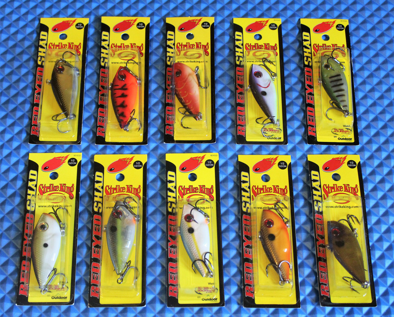 Strike King Red Eyed Shad Lipless Bait REYESD12 CHOOSE YOUR COLOR!