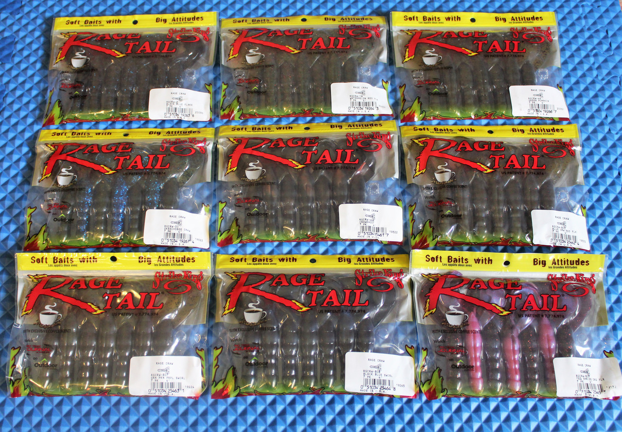 Strike King Rage Bug 4 Soft Baits 7-Pack