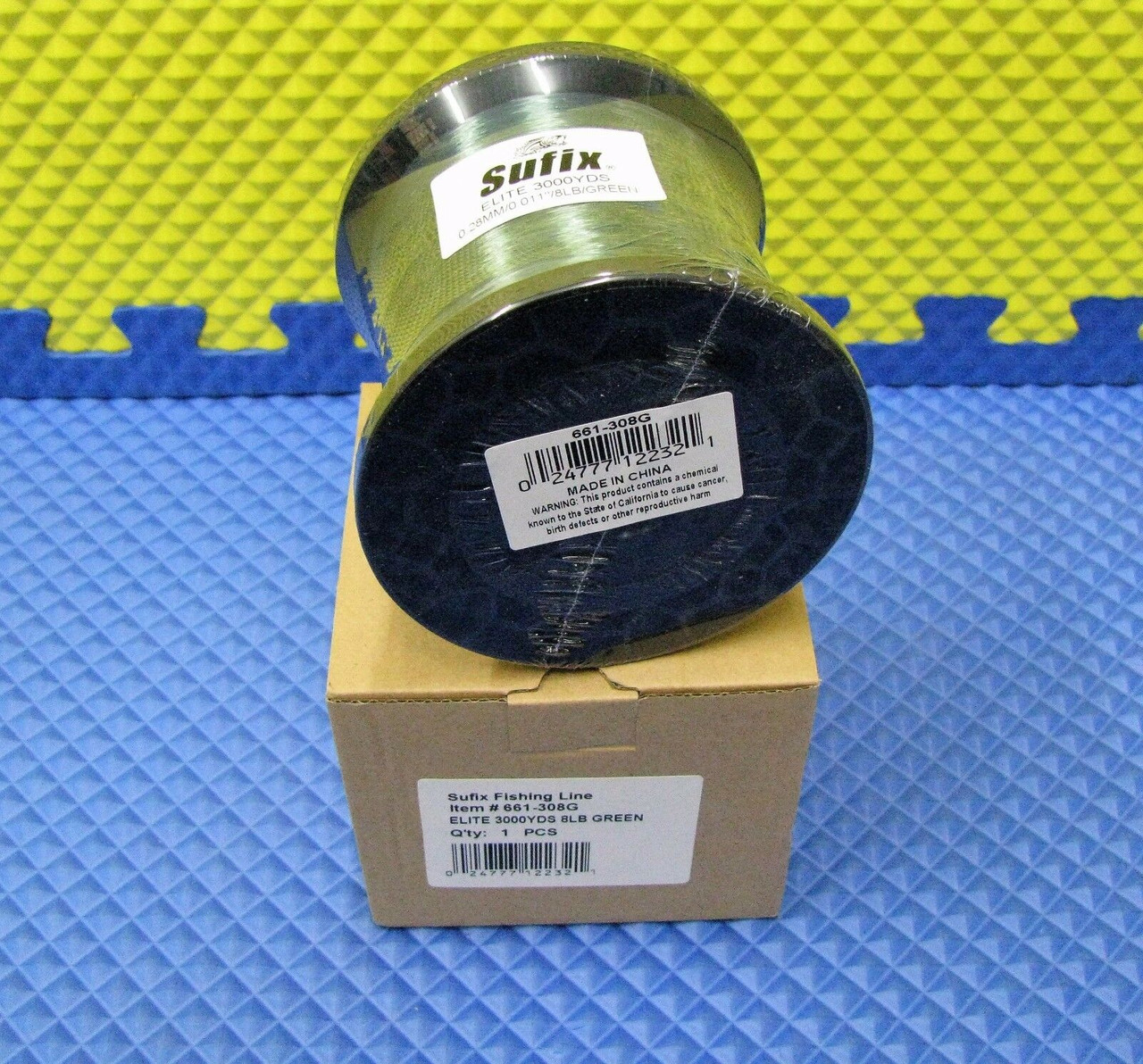 Sufix Elite Low-Vis Green Monofilament Fishing Line 3000 YD Spools CHOOSE  YOUR LINE WEIGHT!