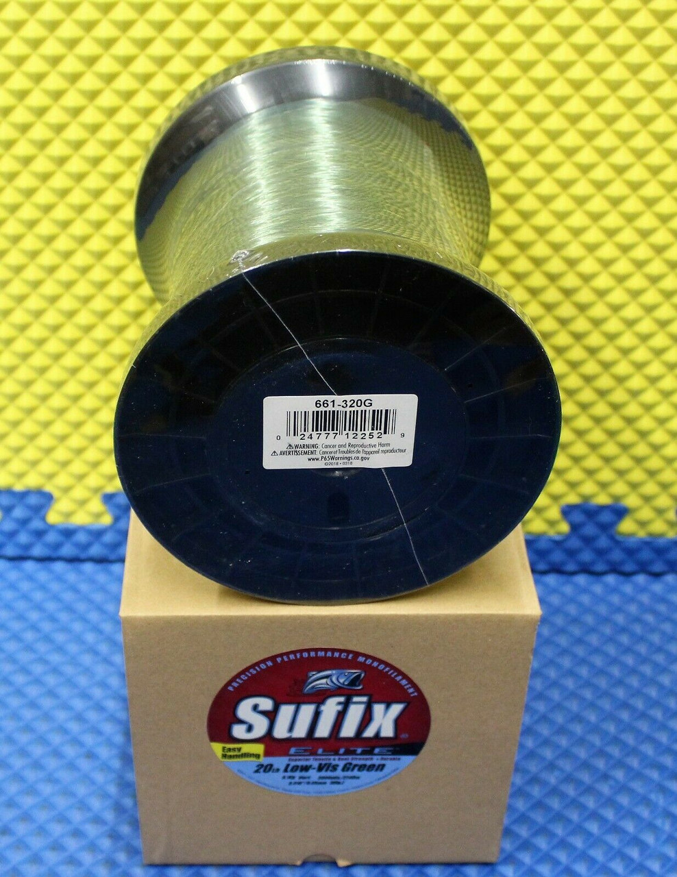 Sufix 643-300 Superior 100 Lbs. 545 Yds. Neon Fire Monofilament Fishing Line  for sale online