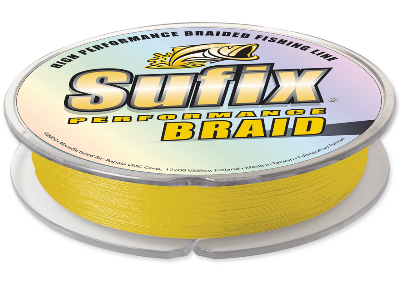 Sufix Performance Braid Digital Y6 Hi-Vis Yellow Fishing Line 300 YD Spools  CHOOSE YOUR LINE WEIGHT!