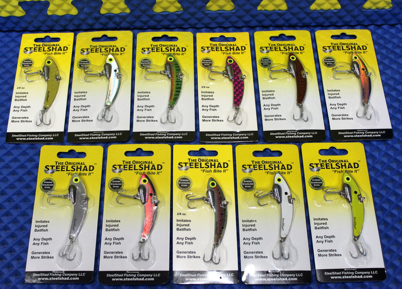 Heavy Series Glow Yellow 1/2 oz. Steel Blade Baits