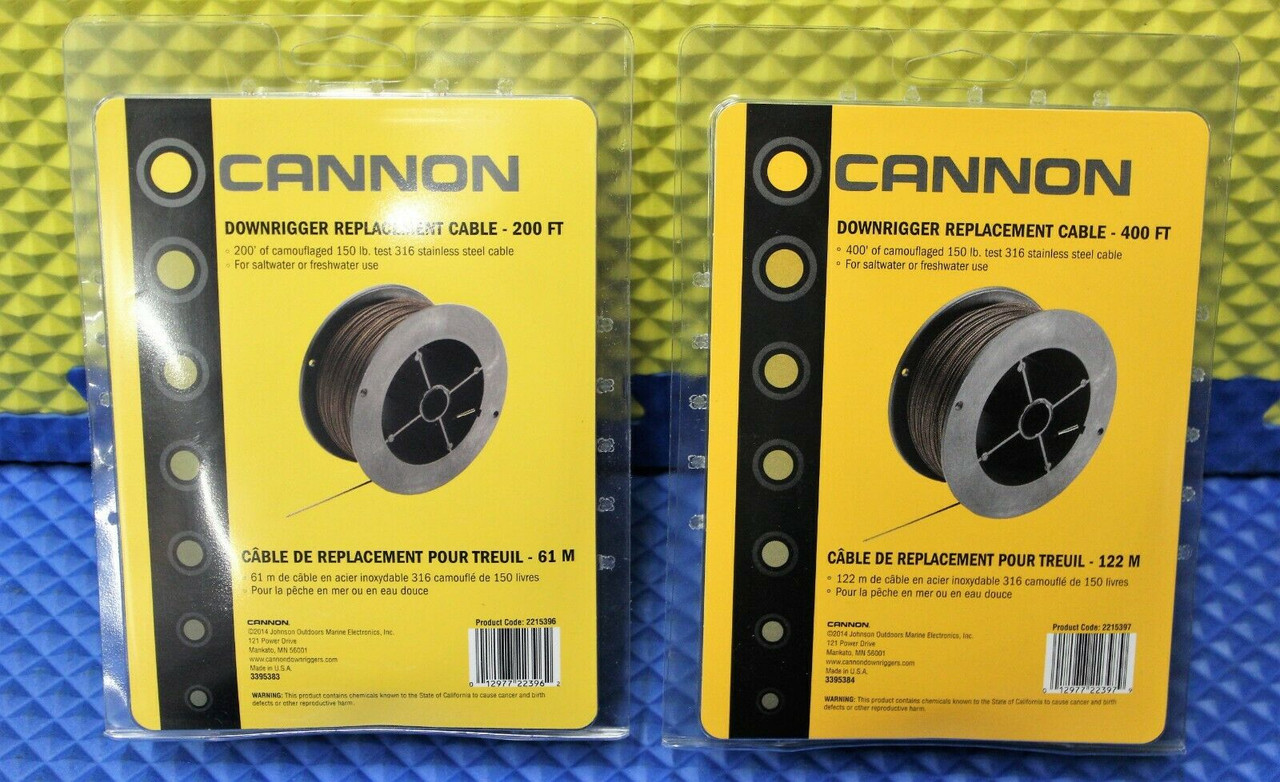 cannon downrigger cable