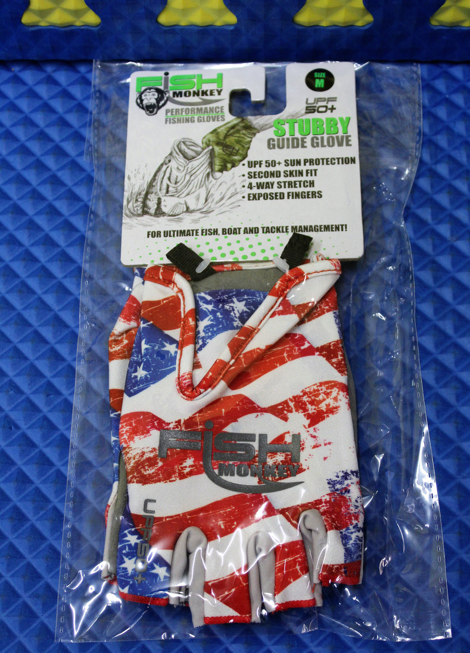 CHOOSE YOUR SIZE! Fish Monkey Performance Stubby Guide Glove FM18-VSG 