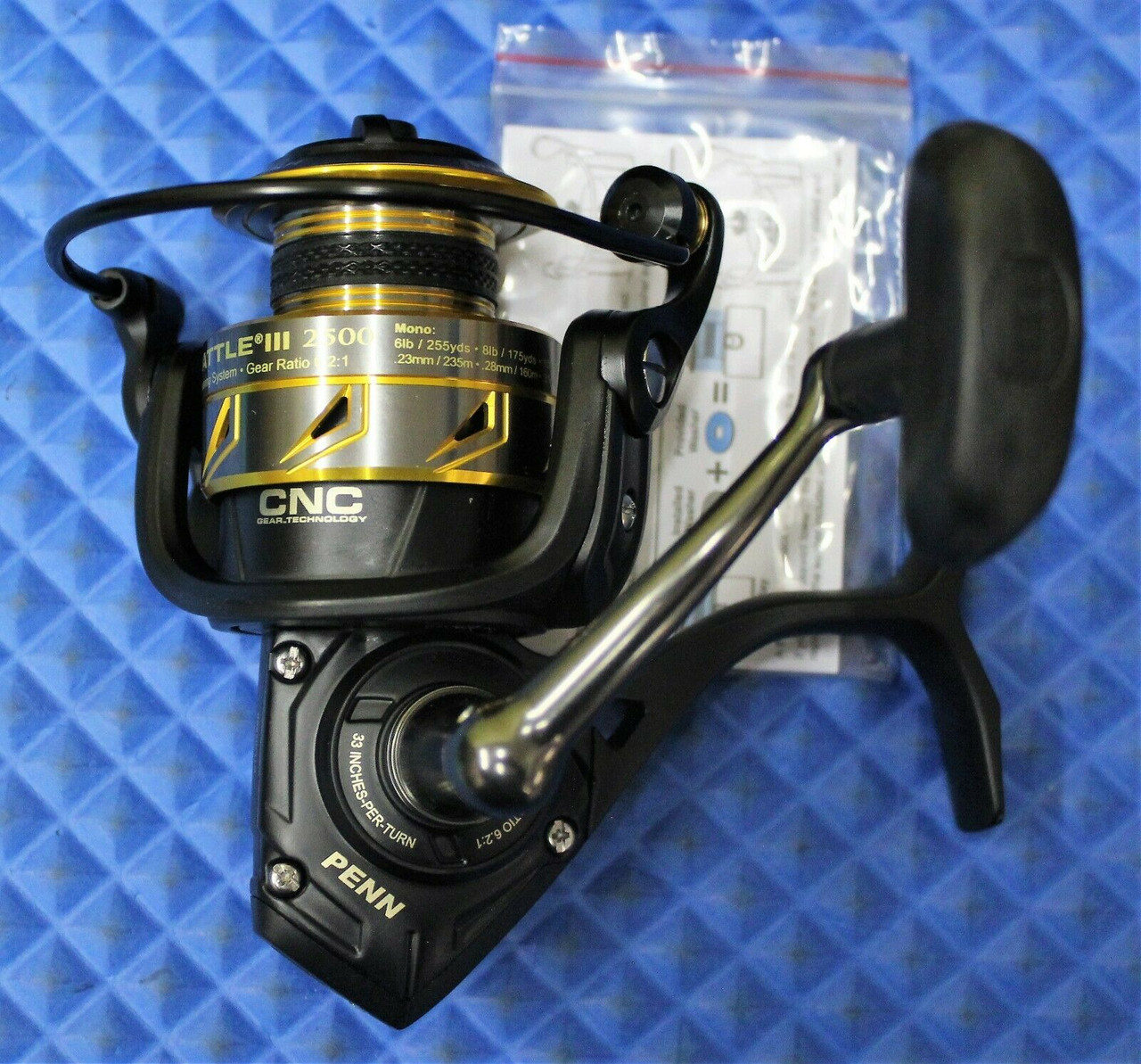 Penn Battle III 2500 Spinning Reel Black