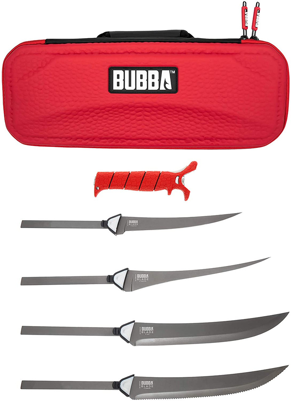 Bubba Multi Flex Full Tang Interchangeable Fillet Knife Set 4 Blades