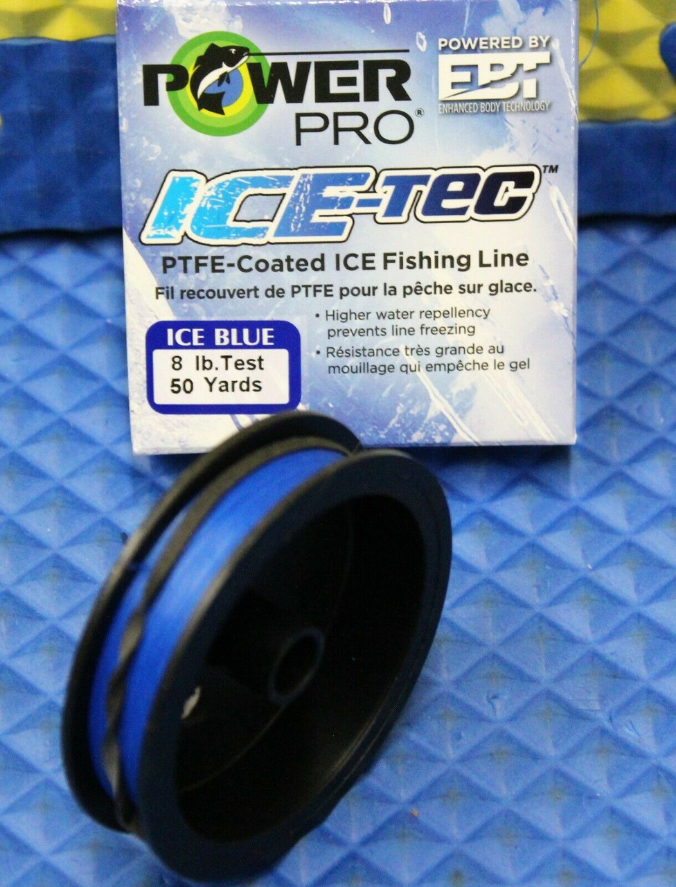 Power Pro Ice-Tec PTFE-Coated Fishing Line Ice Blue 50YDS CHOOSE YOUR LINE WEIGHT!