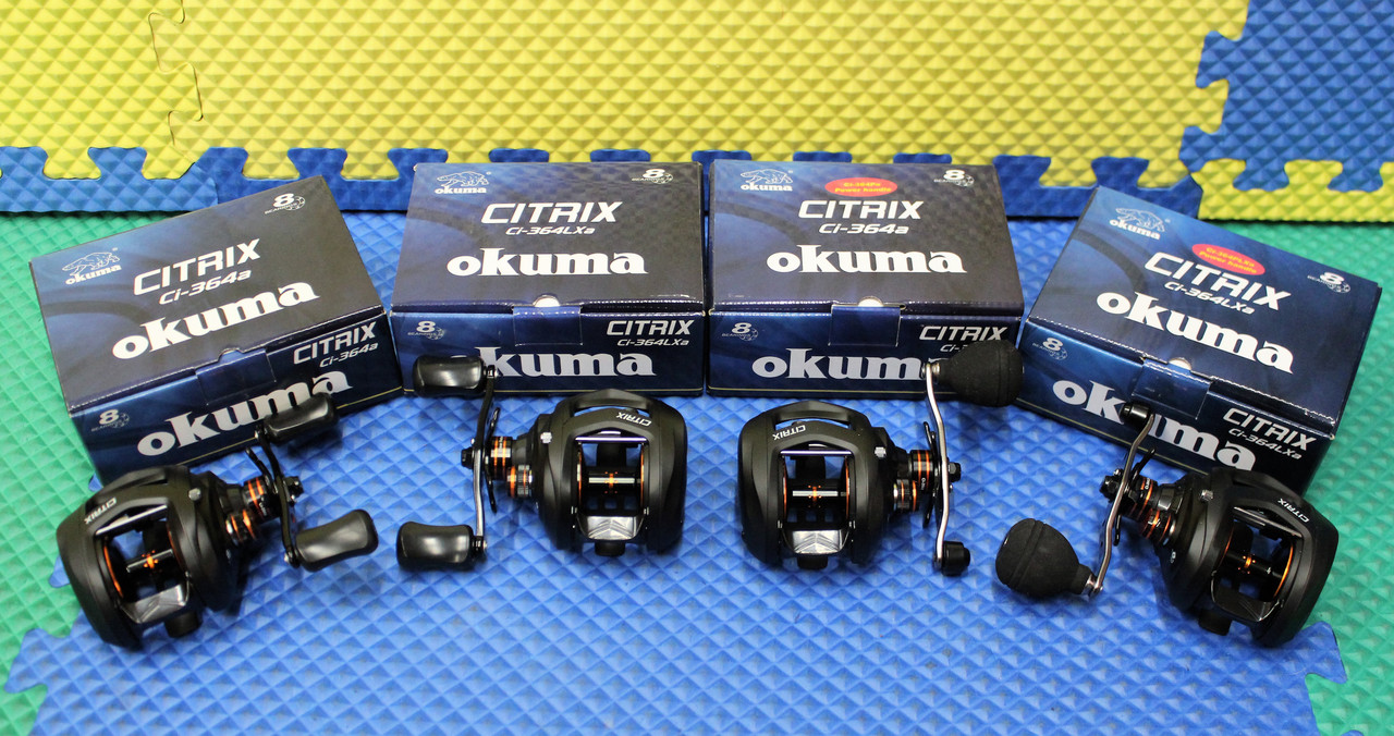 Okuma Fishing Tackle Citrix Ci-273LXa Lightweight Low Profile Baitcast Reel, Left Hand,Black Okuma Citrix 350 Baitcaster Lefty Reel CI-354LXa