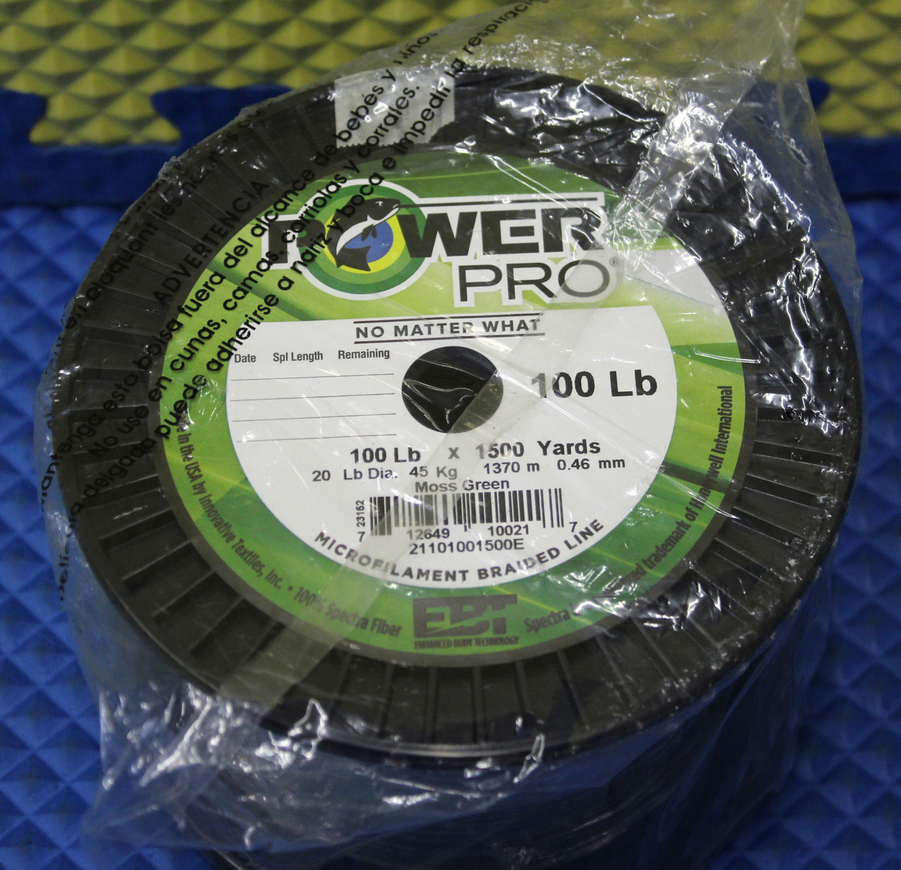 PowerPro Braided Spectra Fiber Fishing Line Moss Green 20LB 1500