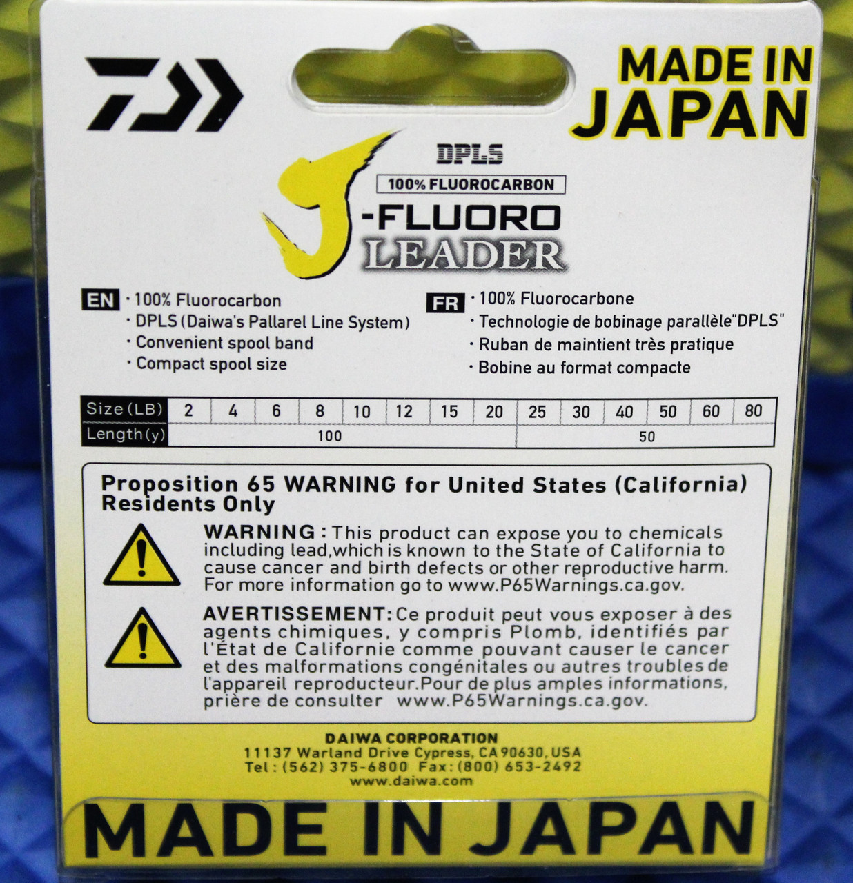 Daiwa J-Fluoro Fluorocarbon Leader