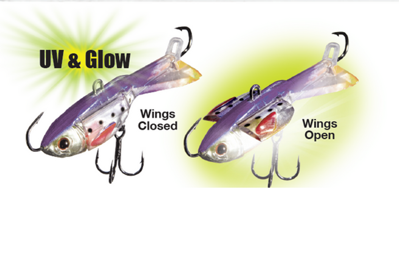 Acme Tackle Company Hyper-Glide 2.5" Hard Jig Bait HG6 UV  Glow CHOOSE YOUR COLOR!