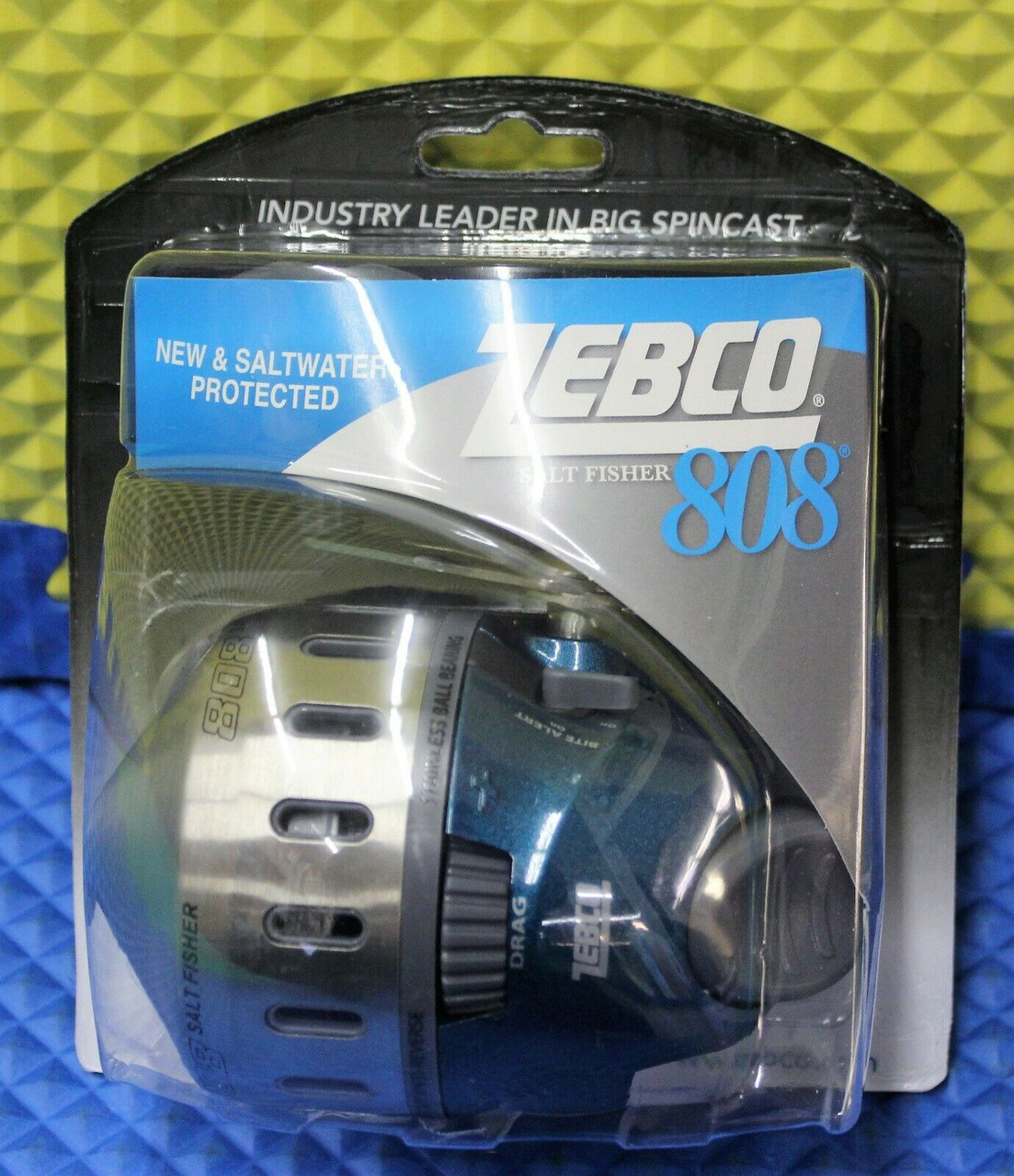 Zebco Salt Fisher 808 Spincast Reel With MH Casting Rod