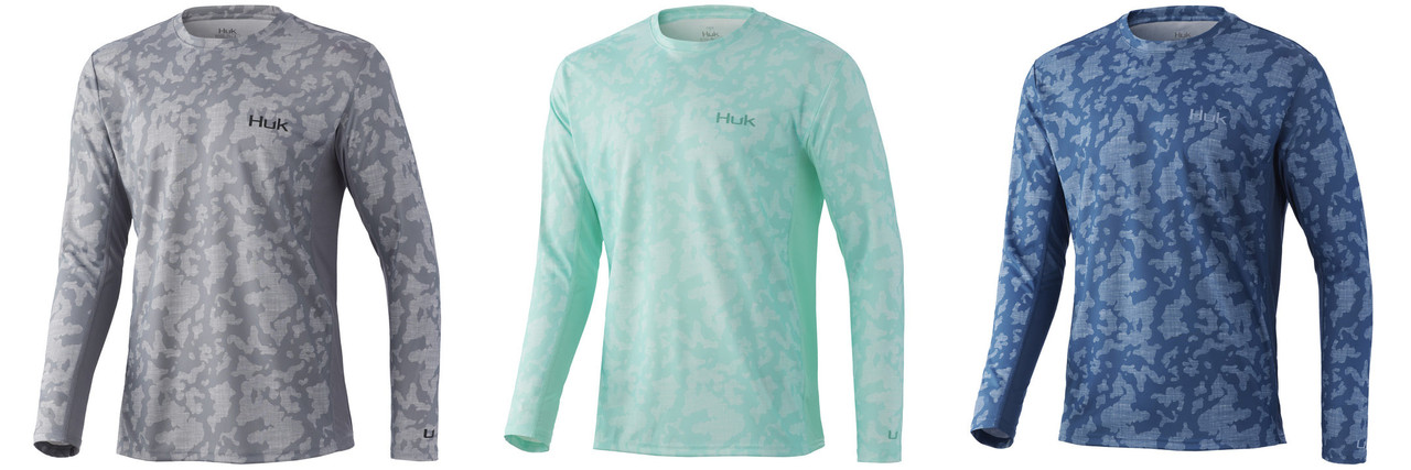 HUK Icon X Running Lakes Long Sleeve Shirt H1200394- CHOOSE YOUR COLOR AND SIZE!