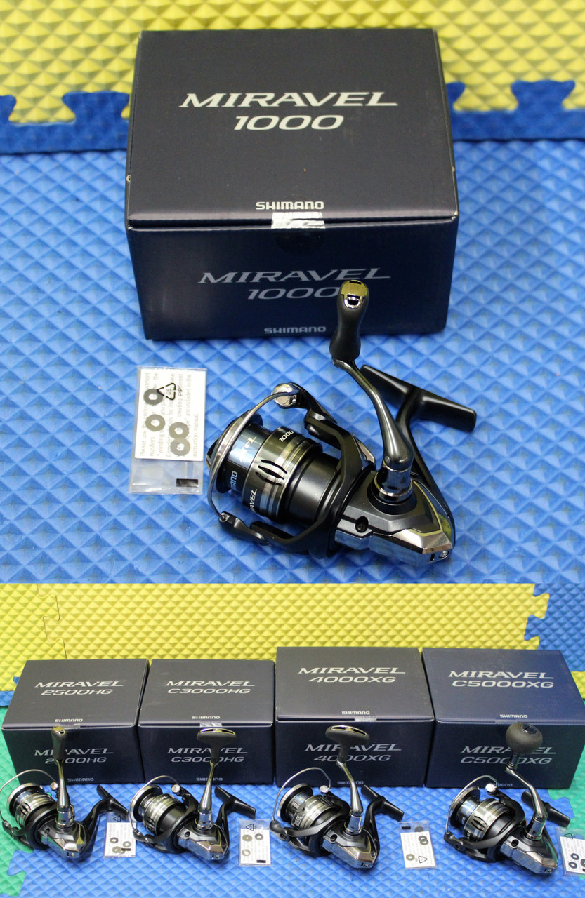 Shimano Miravel Spinning Reel 6.2:1 Gear Ratio 2500 Size Reel MIR2500HG  022255269209