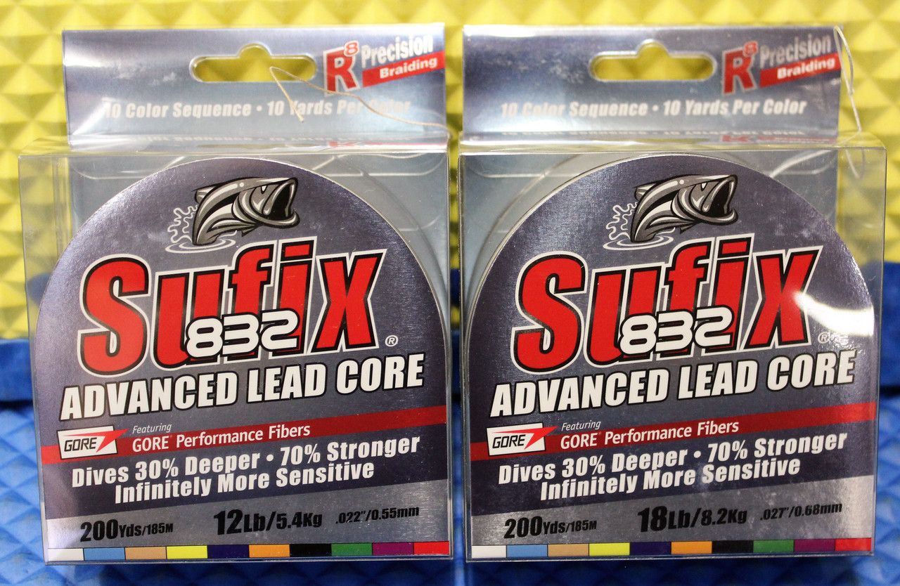 Sufix 832 Advanced Lead Core 200YDS Metered 658-MC CHOOSE YOUR LINE WEIGHT!