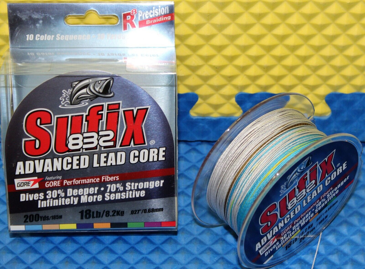 Sufix 832 Advanced Lead Core 200YDS Metered 658-MC CHOOSE YOUR