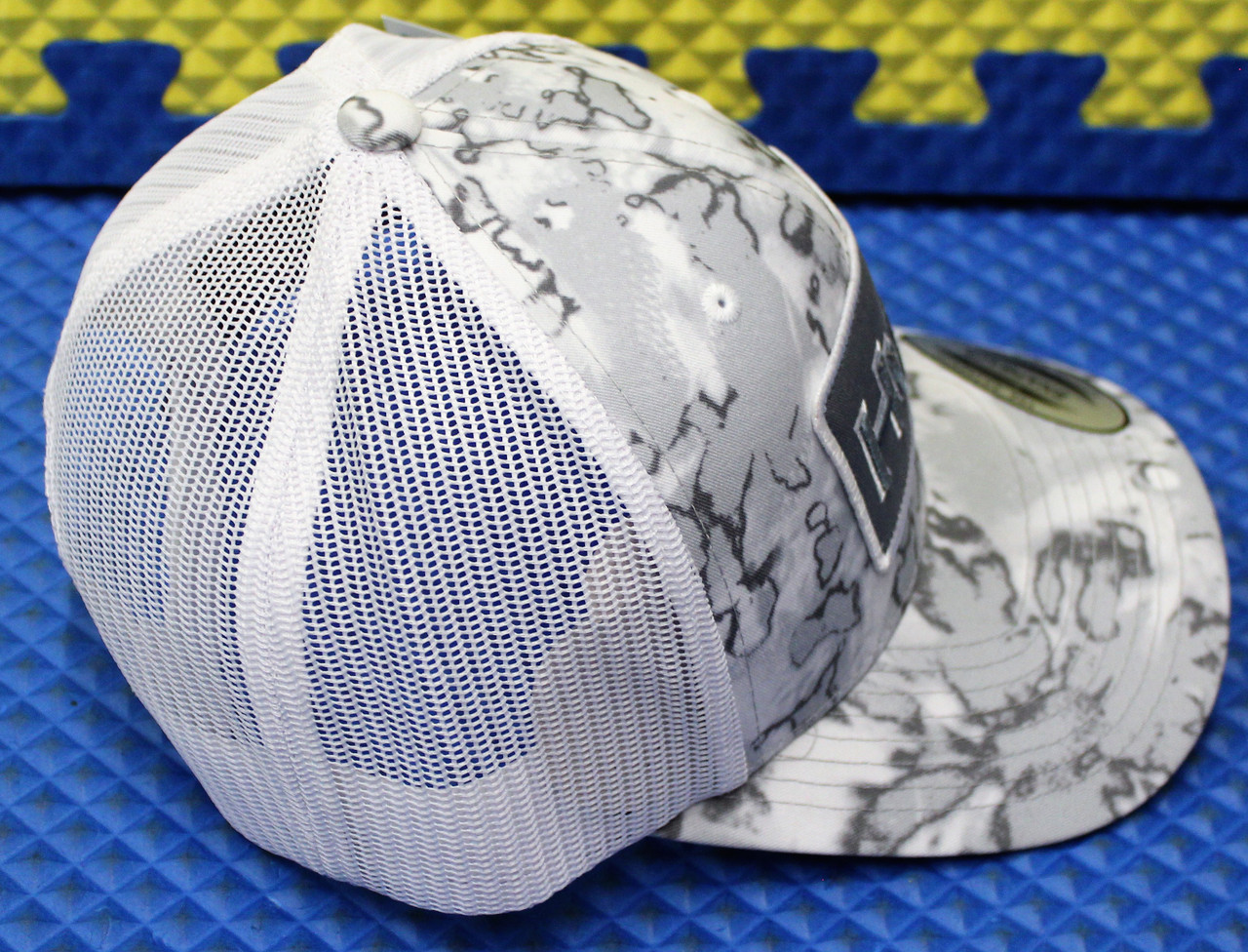 Huk KC Phantom Scales Trucker Hat Harbor Mist One Size