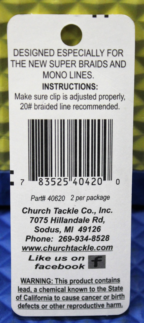 Church Tackle Super Clip 40420 2-Pack
