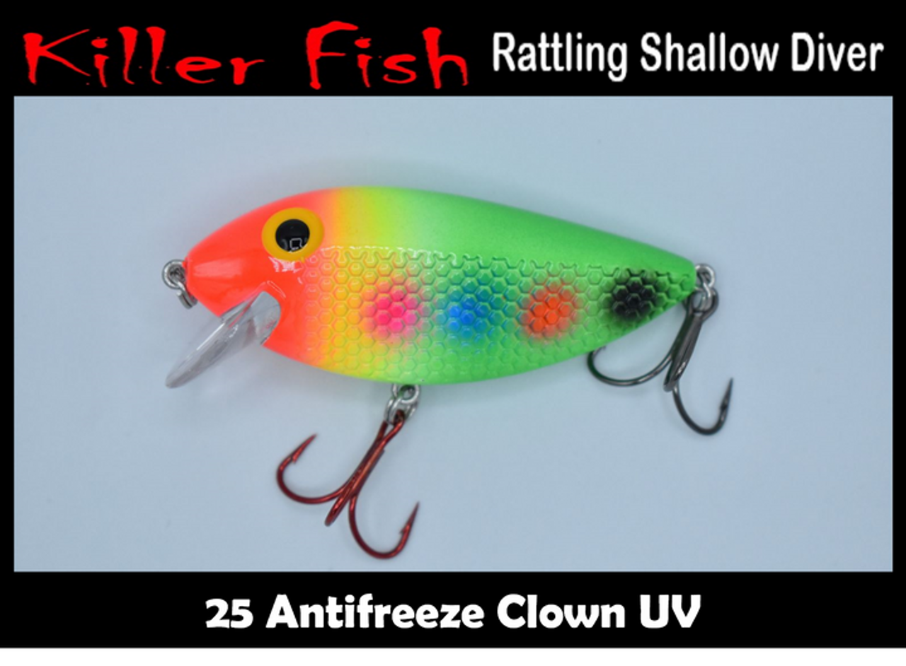 Killer Fish Rolling Shallow Diver 2.75 Body 2/5 OZ KS- CHOOSE YOUR COLOR!