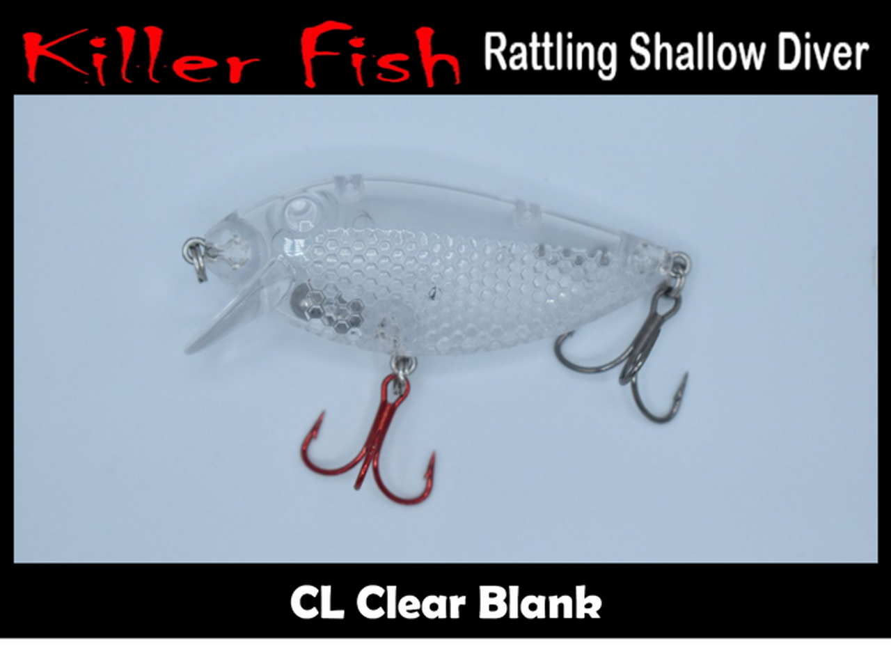 Killer Fish Rolling Shallow Diver 2.75 Body 2/5 OZ KS- CHOOSE YOUR COLOR!