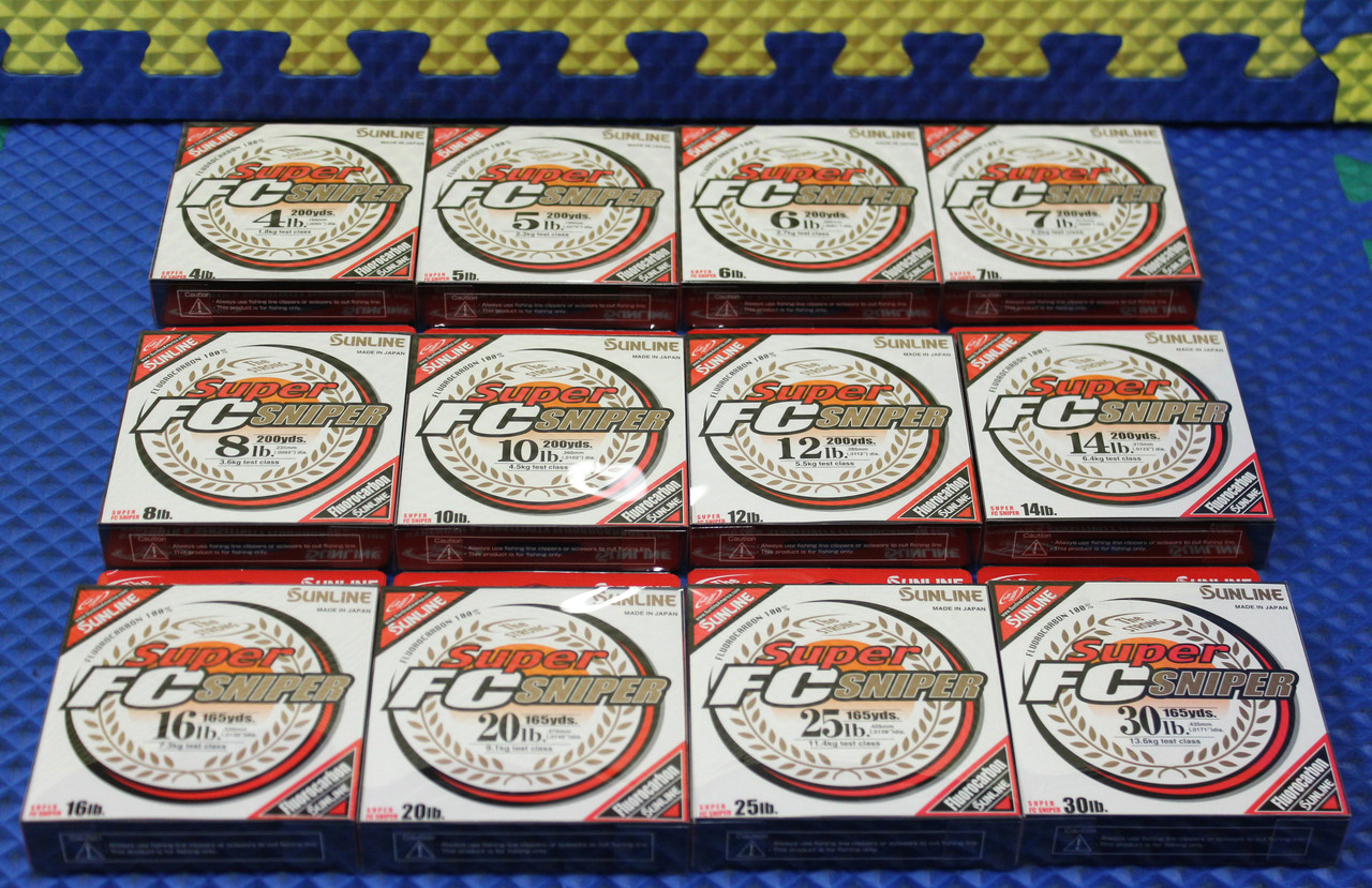 Sunline Super FC Sniper 100% Fluorocarbon Natural Clear CHOOSE YOUR LINE WEIGHT!