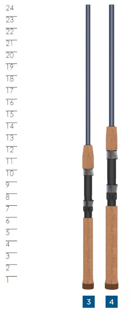 St. Croix Triumph Travel 4-Piece Spinning Rods TSR-4 CHOOSE YOUR