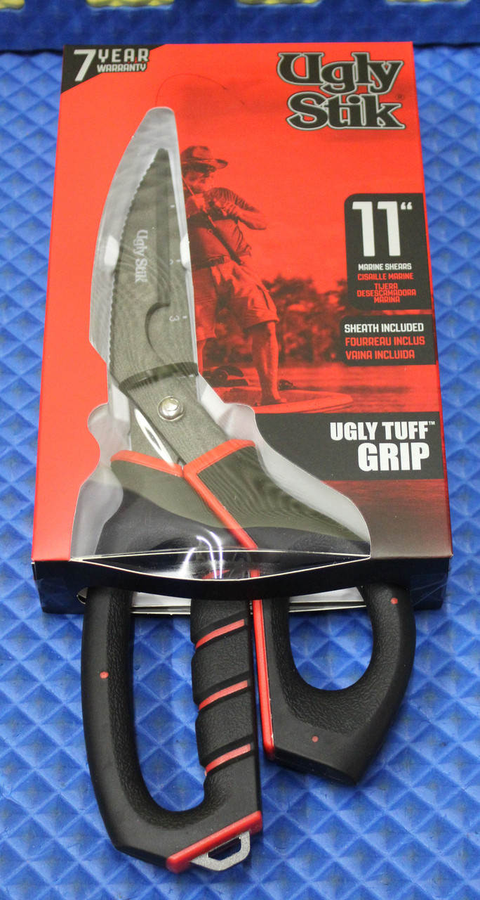 Ugly Stik 11" Marine Shears Ugly Tuff Grip Sheath Included USTOOLSMS 1522580