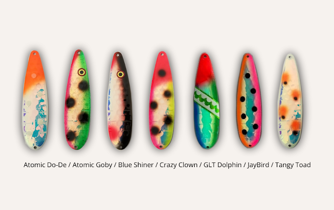 Moonshine Lures Super Glow Trolling Spoon RV GLT Series CHOOSE YOUR  SIZE AND COLOR!