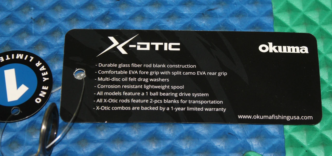 Okuma  X-Otic Spinning Combo 2 Piece XT-S- CHOOSE YOUR MODEL AND COLOR!