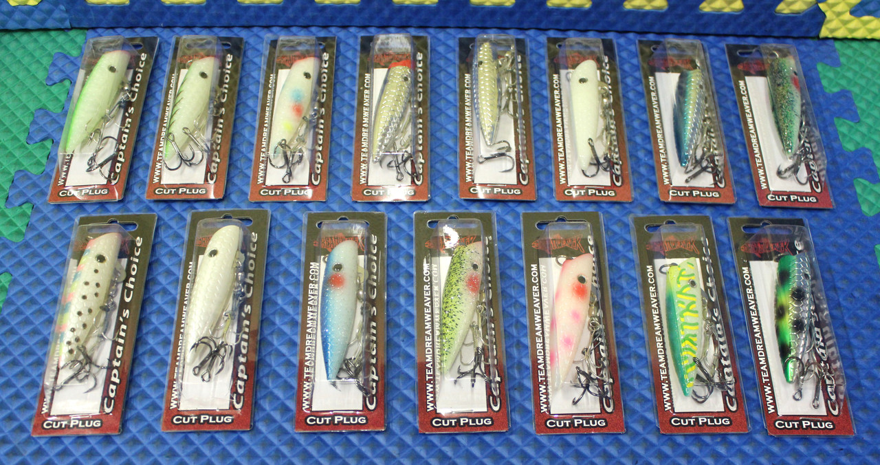 Dreamweaver 4" Captain's Choice Cut Plug With Treble Hooks CCP- CHOOSE YOUR COLOR!