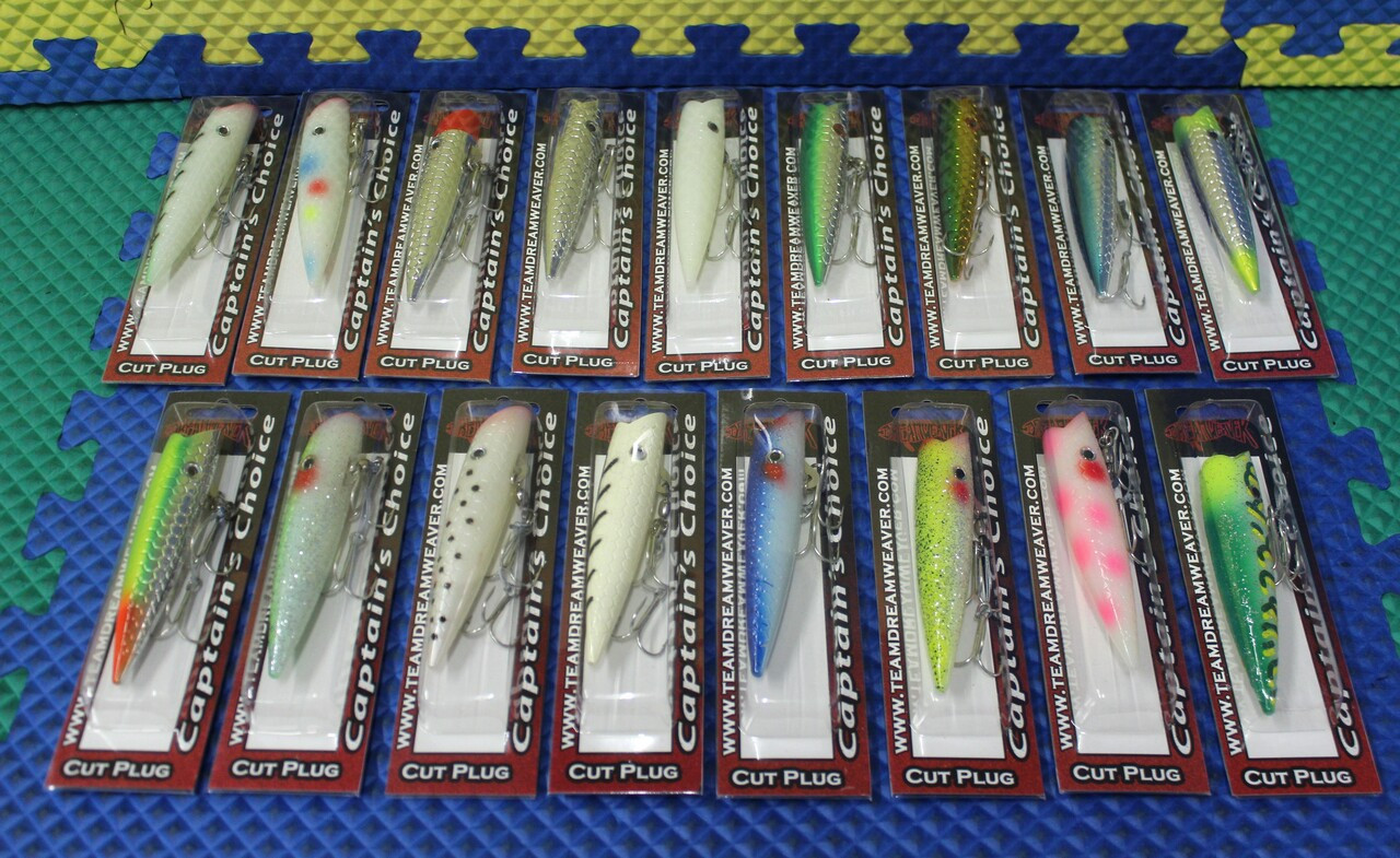 Dreamweaver 5" Captain's Choice Cut Plug With Treble Hooks CCP- CHOOSE YOUR COLOR!