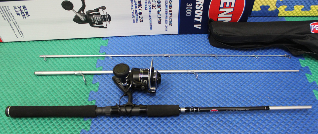PENN Pursuit V Saltwater 7' 0" 3-Piece Medium Light Spinning Inshore Travel Combo PURV3000703MLTRVL 1639621