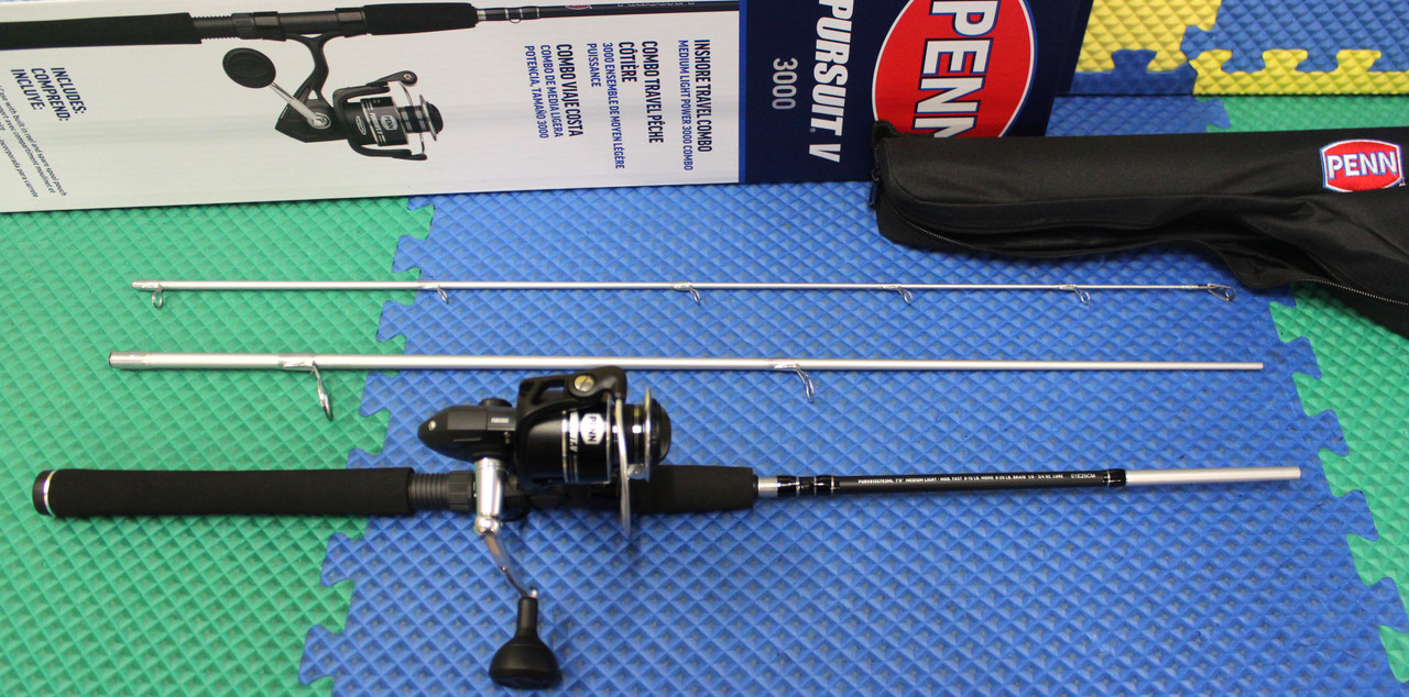 PENN Pursuit V Saltwater 7' 0" 3-Piece Medium Light Spinning Inshore Travel Combo PURV3000703MLTRVL 1639621