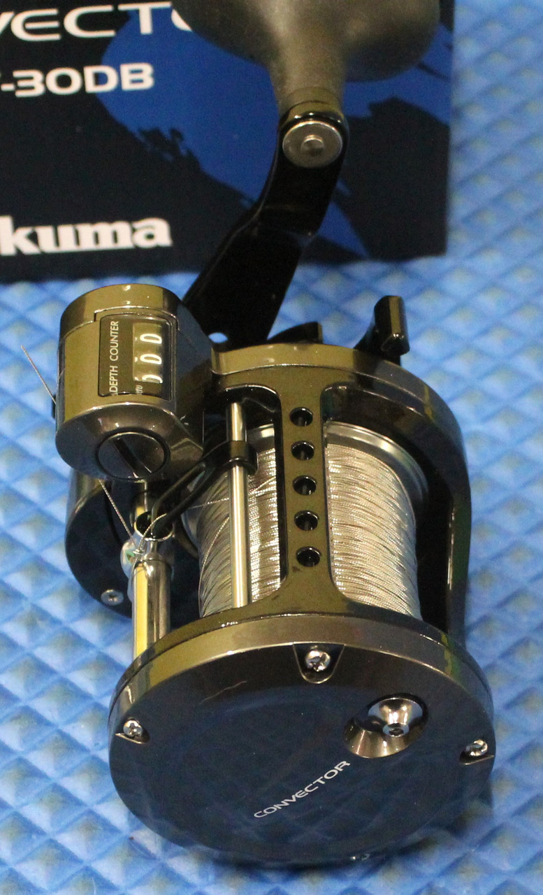 CV-30DB Pre-spooled with 600' 30LB Stainless Wire, 140YDS 20LB Mono Backing