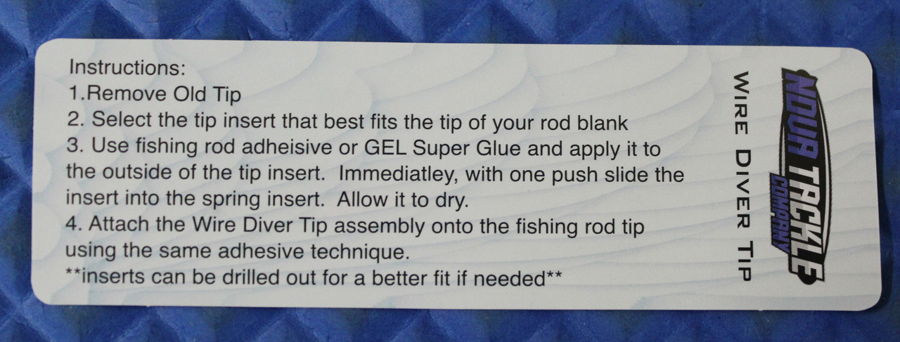 Nova Tackle Company Wire Diver Tip CHOOSE YOUR COLOR!