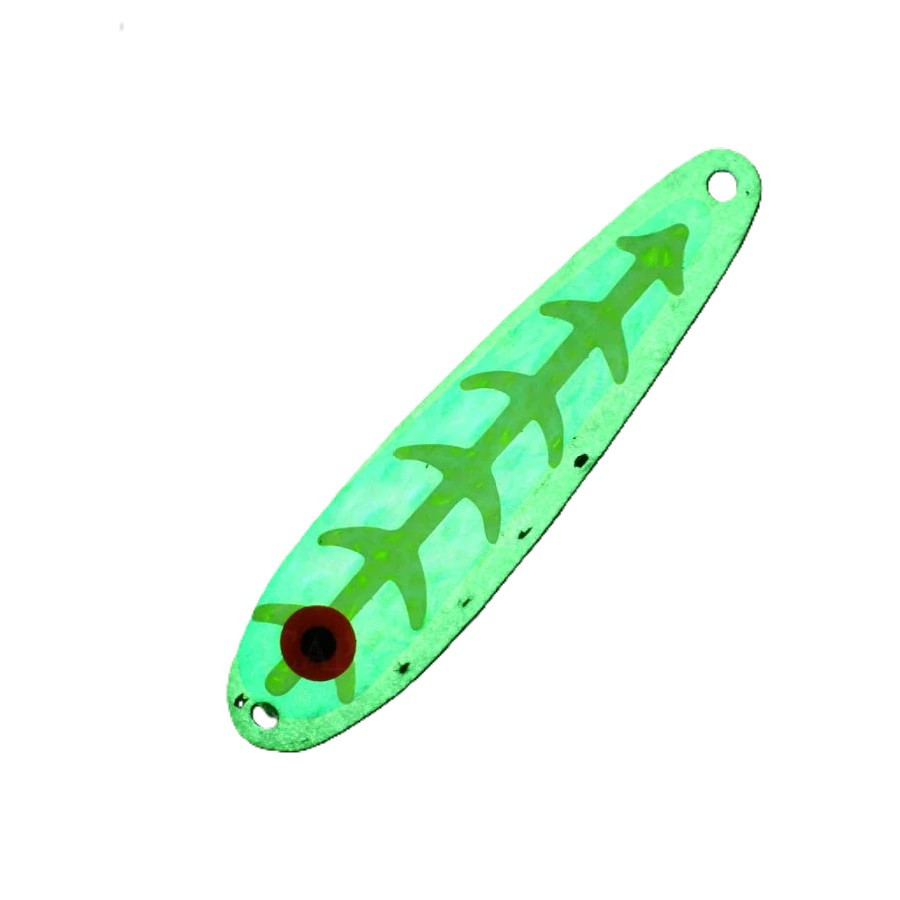 Yeck Zipper Series Lure Trolling Spoon Super UV Glow YG 66 CHOOSE