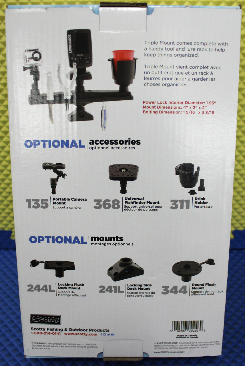256 Powerlock Triple Rod Holders