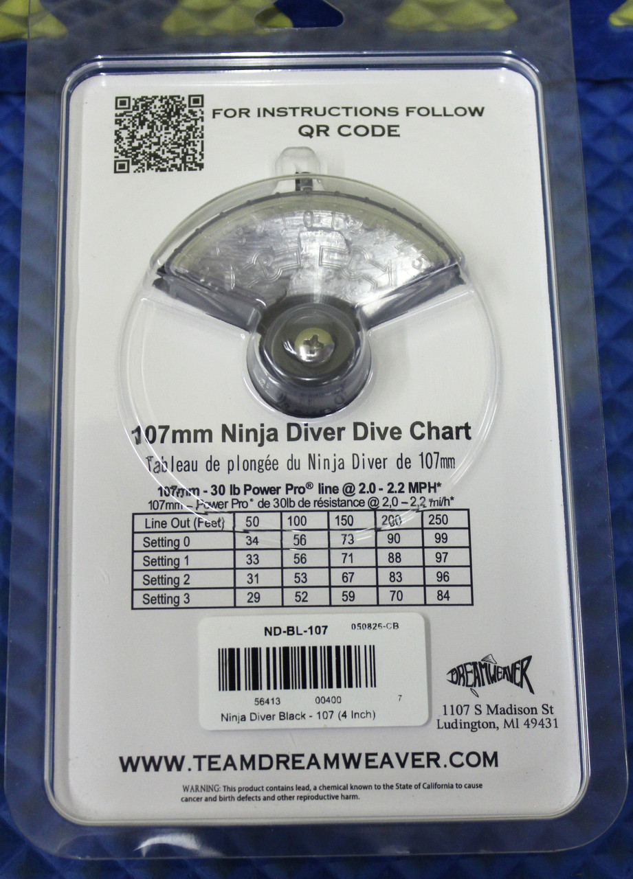 Ninja Diver Black – 107 (4 Inch) ND-BL-107