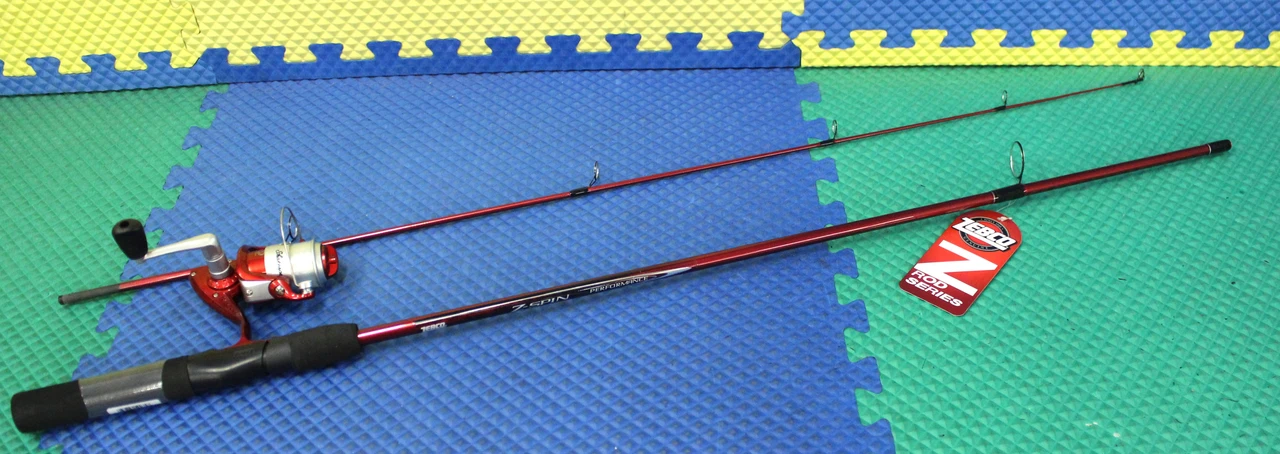 Zebco Spinning Combo Z-Spin S662MA-GWM8 6' 6" Medium Rod PFSP30 Reel 