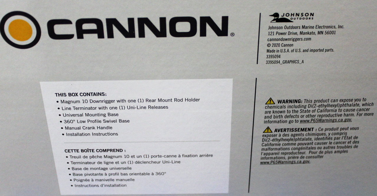 CANNON ELECTRIC DOWNRIGGER MAGNUM 10 1902305
