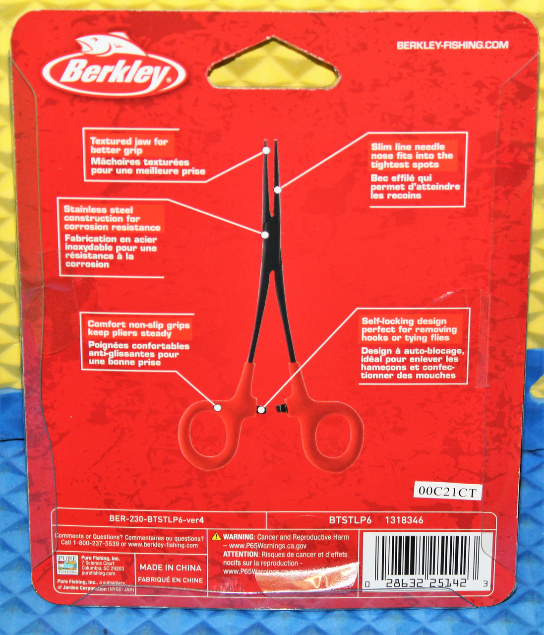 Berkley Fishin' Gear Hemostat Pliers 6 Inch BTSTLP6 1318346