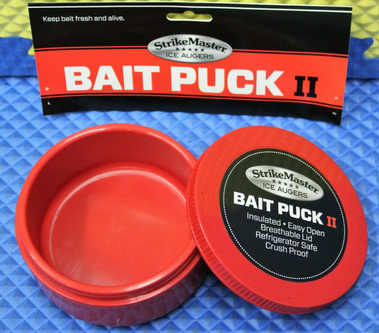  Strike Master Ice Augers Bait Puck (2 Per Pack) : Ice Fishing  : Sports & Outdoors