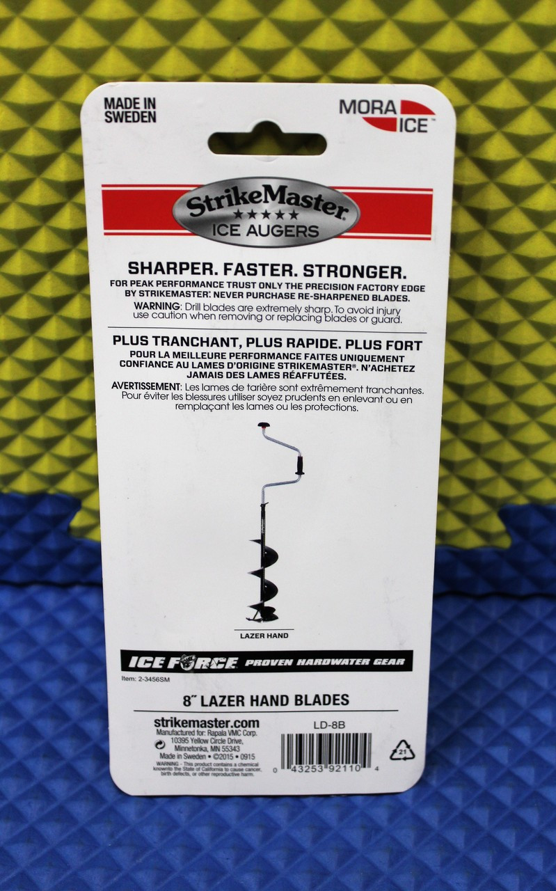 StrikeMaster Lazer Hand Ice Auger Replacement Blades CHOOSE YOUR SIZE!