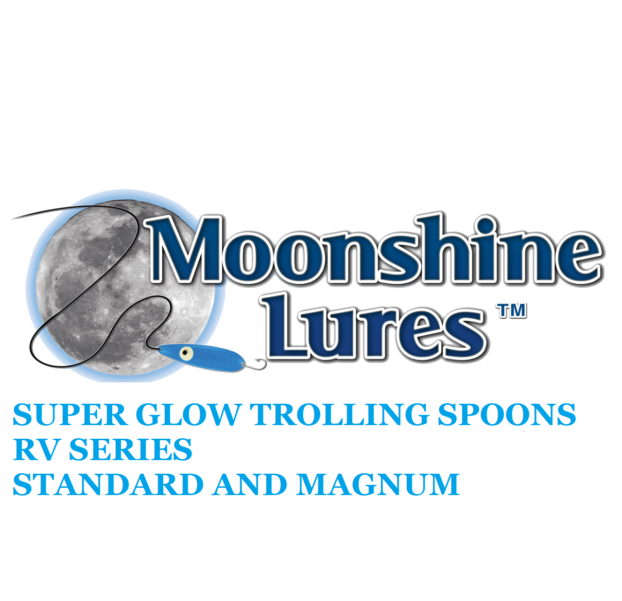 Moonshine Lures Super Glow Trolling Spoons RV Series  CHOOSE YOUR SIZE AND COLOR!