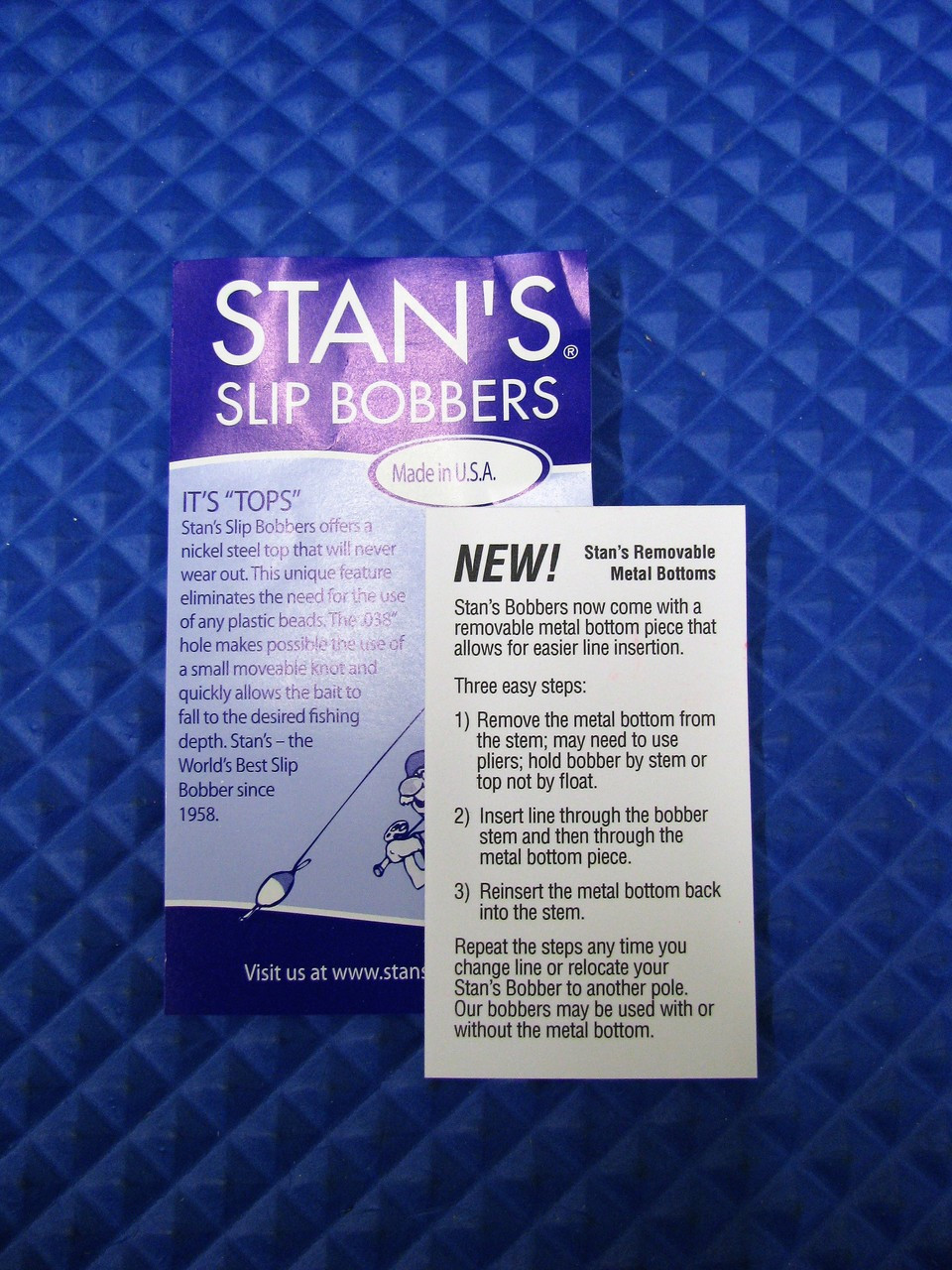 Stan's Slip Bobbers With Removable Metal Bottom Size 50 CHOOSE YOUR COLOR!