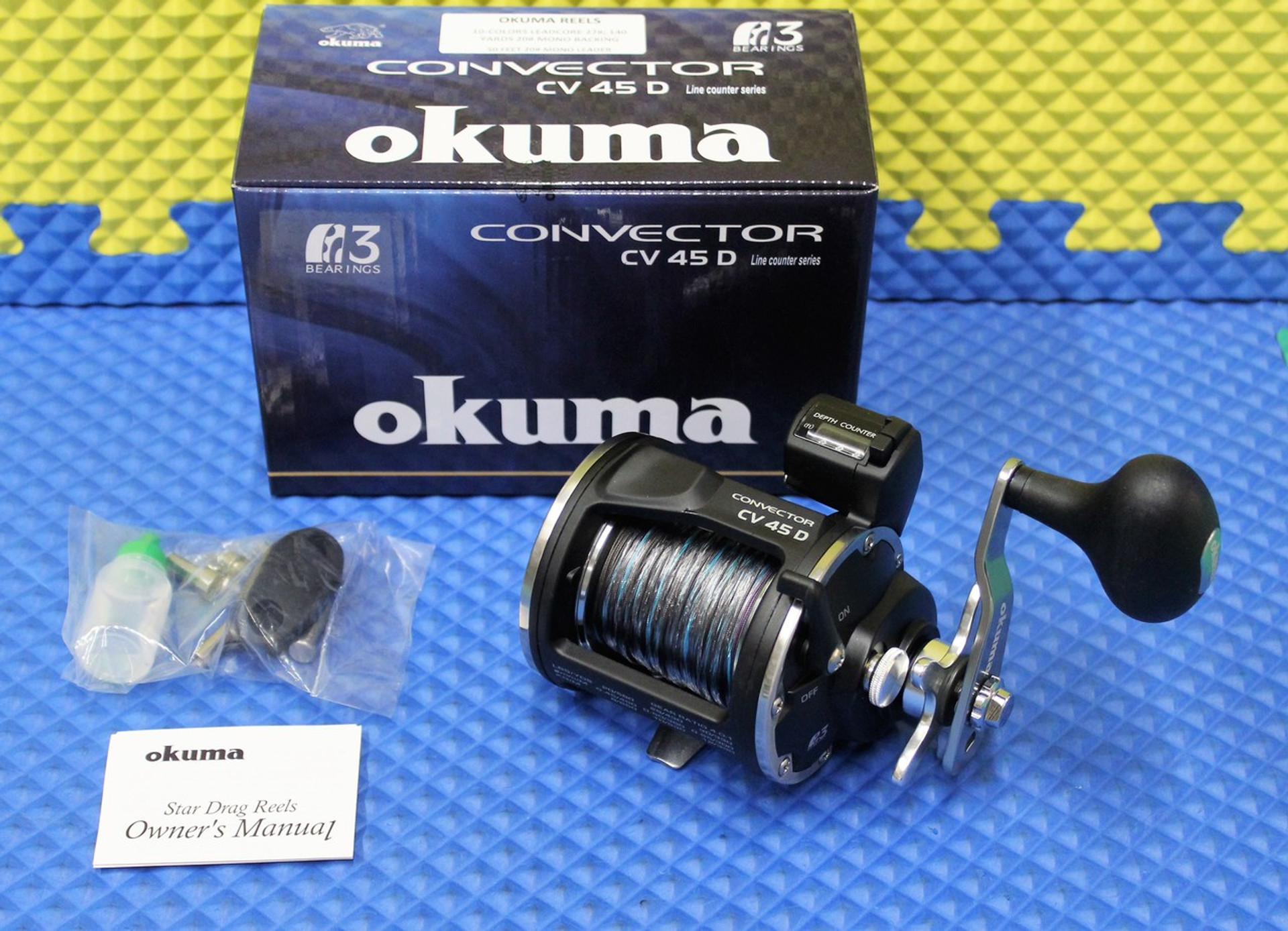 Okuma Convector CV 45D Reel PreSpooled With Lead Core, Backing And