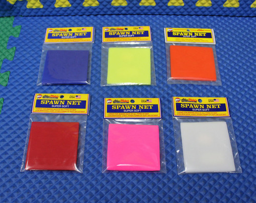  Atlas Mike's Spawn Net 3" x 3" Squares Super Soft CHOOSE YOUR COLOR!